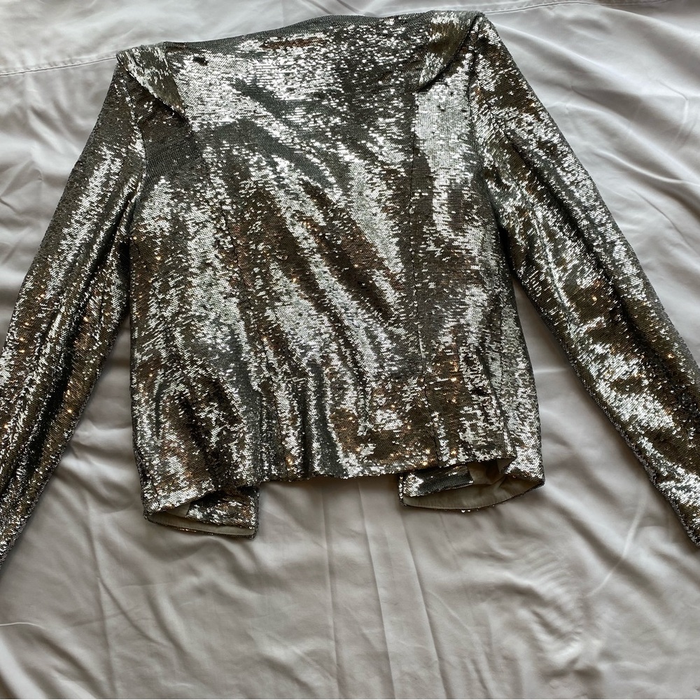 Gorgeous party jacket silver